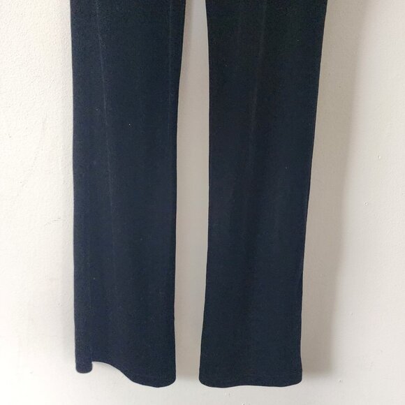 Jump Wendye Chaitin Y2K Black Velvet Bootcut Pants Made in USA - Picture 3 of 6